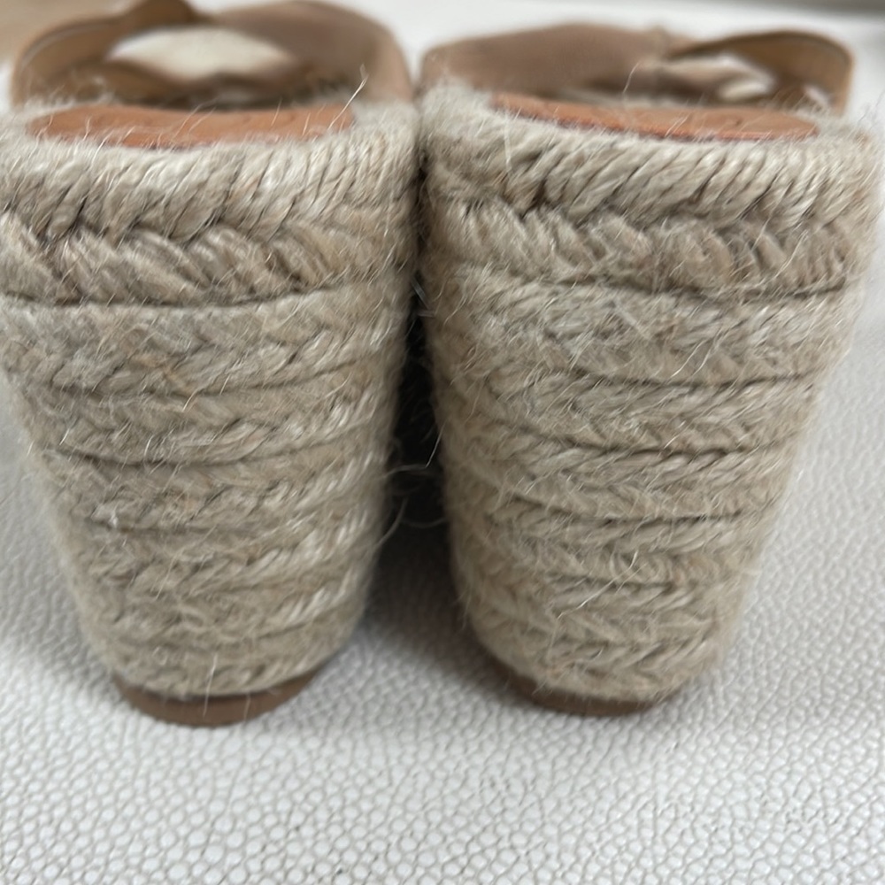 Stubbs & Wootton Tan Espadrille Rope Wedge Sandals - Picture 6 of 10